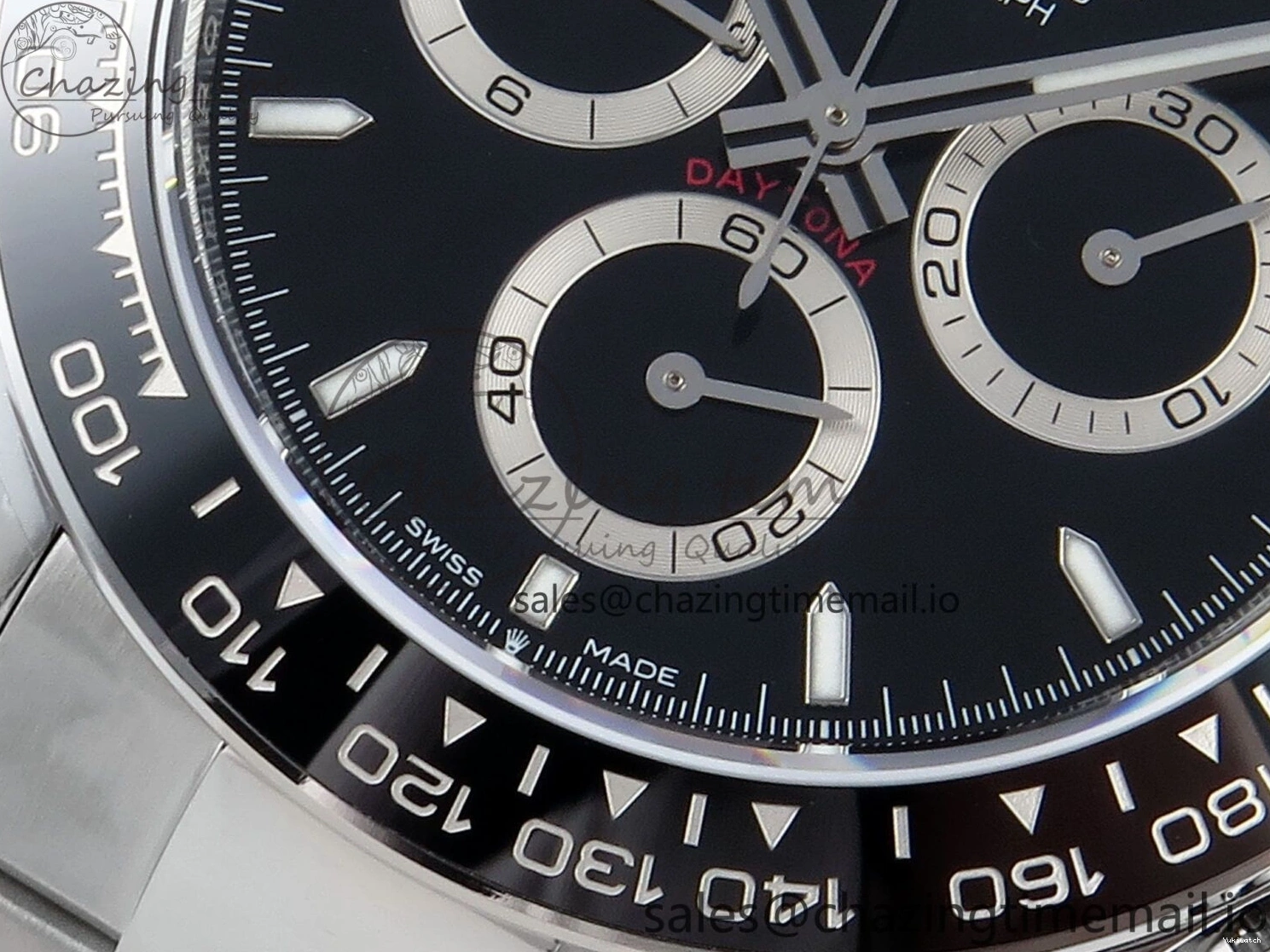 SH4131 QF on Black Edition Strap 126500 SS Daytona Bracelet 1:1 Best V5 Dial 0302